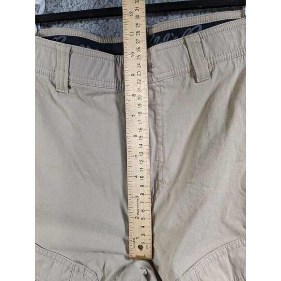 Eddie Bauer First Ascent Shorts Mens 30 Cotton Nylon Stretch Cargo Trail Beige - Picture 11 of 16